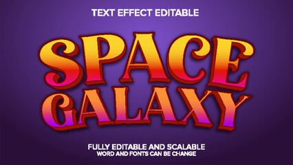 cartoon text effect 3d style vector