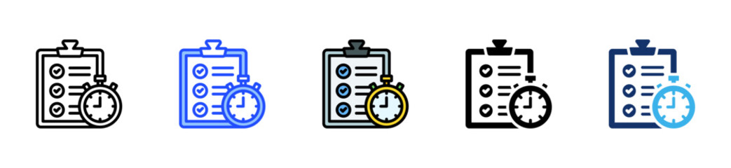 Quick Task Completion Icon Collection With Multiple Styles