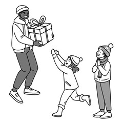 artboard characters couple exchanging gif