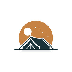 camping in the mountains