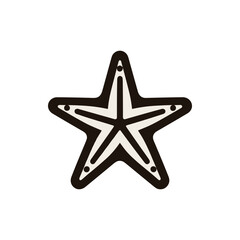 christmas star isolated on white background