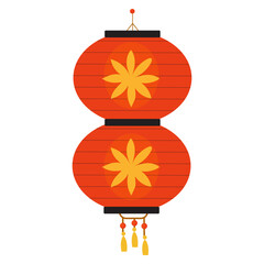 Obraz premium Lampion Lunar New Year Illustration
