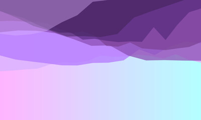 Abstract gradient landscape with overlapping geometric shapes