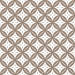 Seamless abstract geometric pattern in Batik style