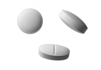 Pharmaceutical pill tablets medicine medication healthcare antibiotic painkiller isolated on transparent background