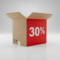 UNA SCATOLA SCONTO 30 % 
