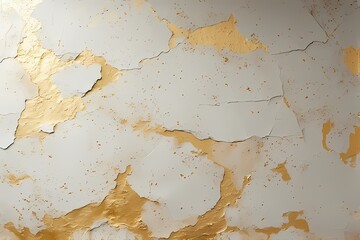 Golden work art on the wall