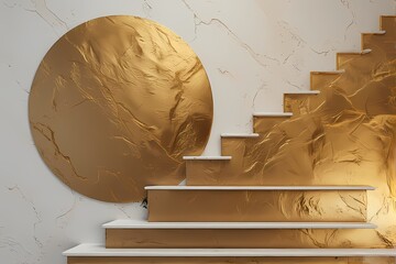 Golden work on the wall