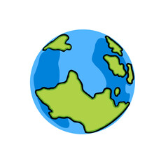 globe planet earth art map nations