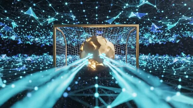 Concept arrow goal concept background. futuristic plexus polygon design. 72474429 1