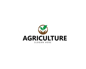 Creative Agriculture Logo Design Vector Template