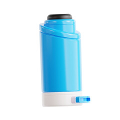 3D Render of a Blue Inhaler