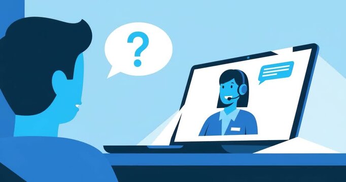 4k animated explainer video customer support interaction