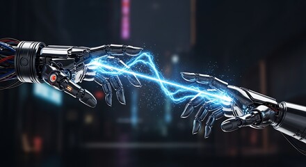 Bionic Robotic Hands Reaching Towards Each Other with Electric Arc Connecting Interaction and Advanced Technology