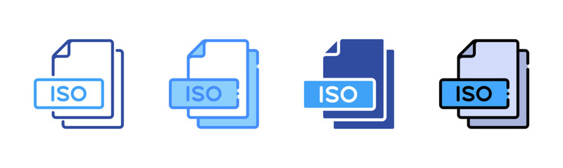 Iso Multi Style Icon Set