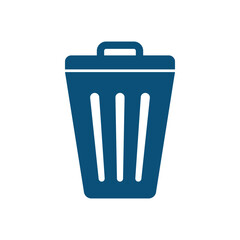 Trash can logo template