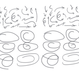 Seamless Arrow Swirl Texture on Transparent Backdrop Vector Pattern, Ideal for Digital Paper, Backgrounds, and Decorative Design Elements