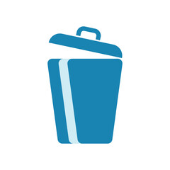 Trash can logo template
