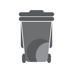 Trash can logo template