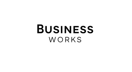 Fototapeta premium Logo to use in Business, Business works, distribution, sales, finance, production, and human resources, marketing, for presentation. 