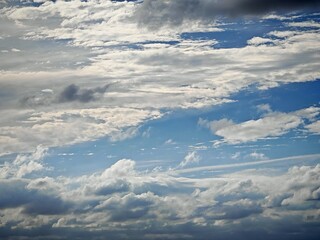 blue sky with clouds
