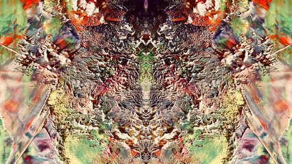 Abstract art background . Hand painting artwork on canvas .