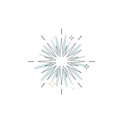 Fototapeta premium Minimal Sparkling Starburst Light