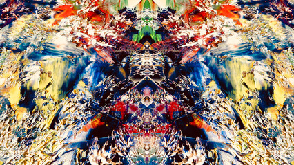 Abstract art background . Hand painting artwork on canvas .