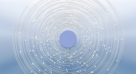 Abstract Swirling White Lines with Blue Center background