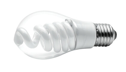 Spiral lightbulb emits cool, bright glow
