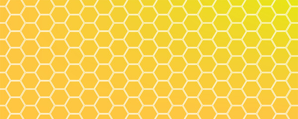 Texture geometric honeycomb pattern. Abstract yellow Hexagon seamless pattern on background. with copy space. Simple elements of design for creation of more difficult ideas.