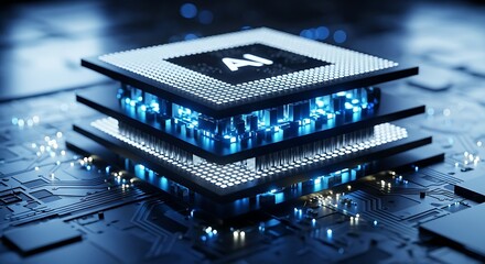 AI Processor Technology Microchip Abstraction