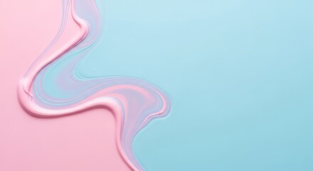 Abstract colorful vector illustration with smooth blue and pink smoke waves and light curves for a modern design wallpaper backdrop
