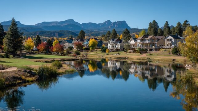 Autumn Retreats in Pagosa Springs Colorado: Homes & Rentals by Golf Course Duck Ponds
