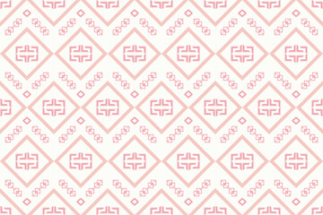 Intricate Geometric Pattern with Soft Pink and White Elements for Modern Design Projects