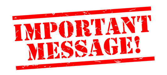 Important message