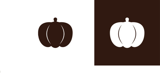 pumpkin silhouette vector