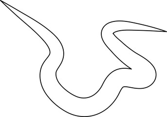 Set of line doodle, hand drawn style