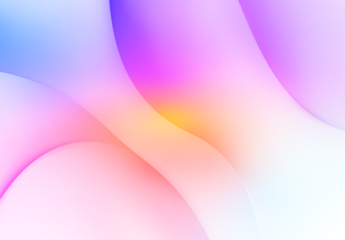 Curved neon streaks radiate from a bright central point. Glowing particles follow the motion paths. Perfect for futuristic or tech visuals. PNG