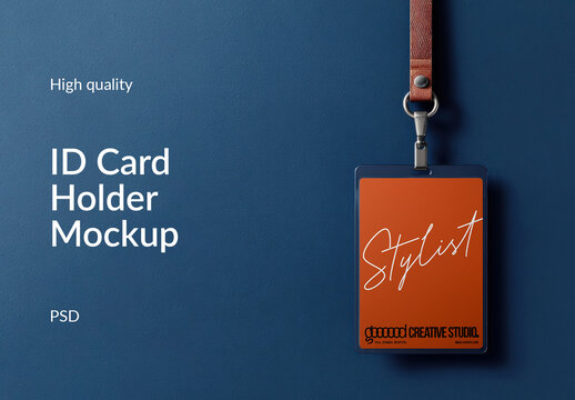 Professional Id Card Mockup Design Psd
