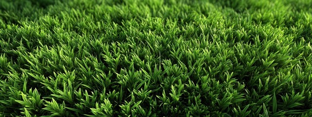 Lush Green Grass Texture with Bright Green Blades and Soft Natural Appearance
