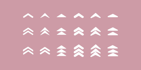 Swipe icon set. Swipe up arrow icons. Arrow buttons for social media. Scroll pictogram. Web icons. Vector illustration. Concepts for Web and Mobile Applications Blue color. Eps 10.