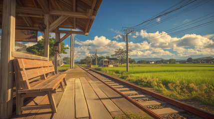 Quiet country station awaits next train