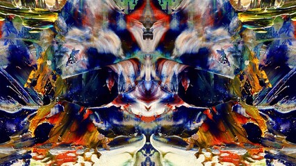 Abstract art background . Hand painting artwork on canvas .