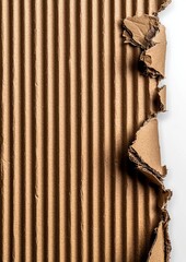 Piece of corrugated cardboard torn isolated on white background Cardboard ragged edge --ar 5:7 --profile r3wk3ia ioickg4 --v 6.1 Job ID: fe05b34a-92bf-40c5-856b-ced19c6cdfcc