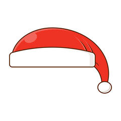 Red Santa hat cartoon cute