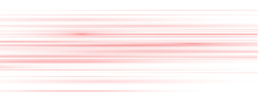 Futuristic glowing red motion beam. Abstract blur texture representing high-speed technology. PNG background ideal for modern energy and science visuals.