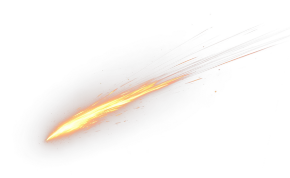 Cosmic Fireball Falling from the Sky Png.
