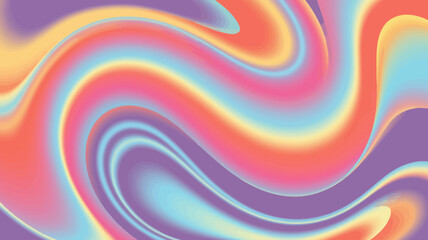Abstract swirling gradient of pastel colors