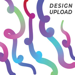 Obraz premium Colorful nail polish splash illustration on white background with artistic design elements